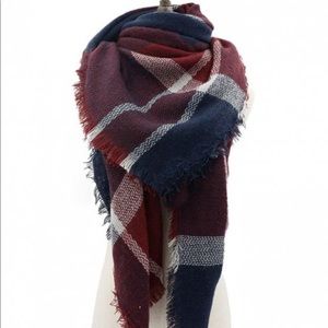 plaid blanket scarf